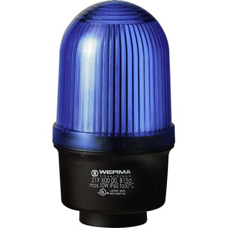 Werma Signaltechnik Signalleuchte 219.500.00 219.500.00 Blau Dauerlicht 12 V/AC, 12 V/DC, 24 V/AC,