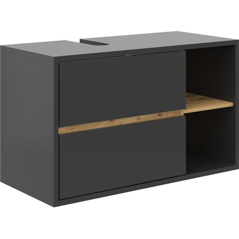 Mobile sottolavabo per bagno Viola, Antracite, 100 x 60 cm, Vicco (1/5)