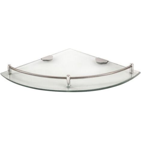 Étagère D'angle Verre, Avec Chrome Fixation