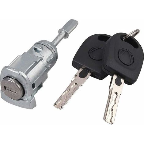 604837167 Security Lock Cylinder for Left-Hand Drive Vehicle Door Lock with Key, Compatible with Golf IV, Bora, Skoda - LIAIKI