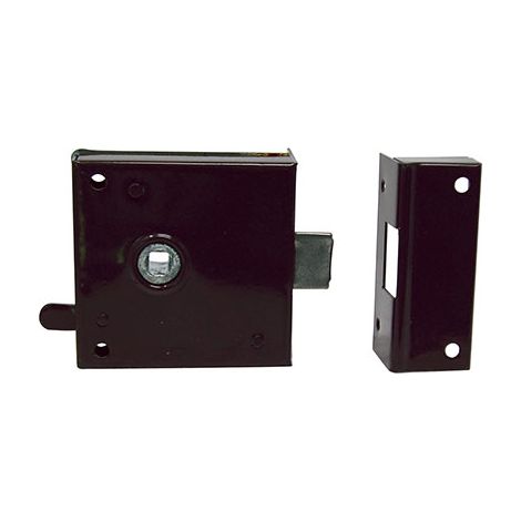 SERRATURA LEGNO APPLICARE 189 BONAITI - Q6+SCR+BLOCCO E.MM 35 DX- 2 pezzi