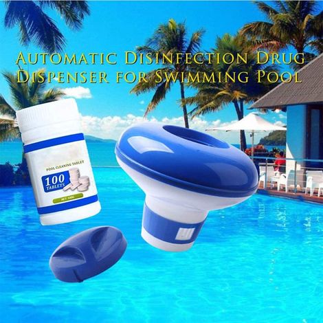 Chlorspender für Schwimmbäder mit 100 Reinigungstabletten, ideal für Whirlpools und Schwimmbäder. (1/5)