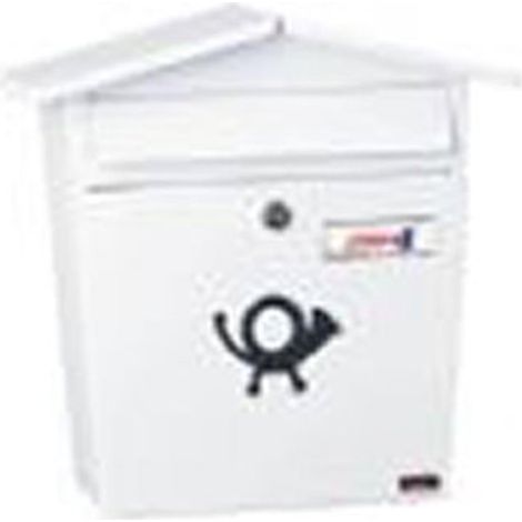Boîte aux lettres extérieure en métal JOMA Garden-51E blanche