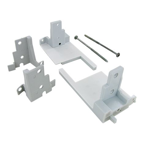 Beutel mit 5 Paar Klammern für Schwelle REH 60 RT-NA BILCOCQ mit Schaumstoff + Schrauben - ral 7035 - RED60-L10-S