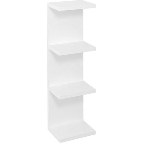 Étagère ouverte RIWA 20x70x15cm, blanc brillant (1/3)
