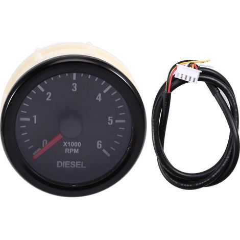 52 mm, 0–6000 U/min (am Armaturenbrett), elektrischer Drehzahlmesser für Dieselmotoren (1/5)