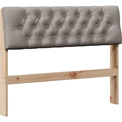 Maison Exclusive - Cabecero tapizado Taupé 100 cm Madera de pino