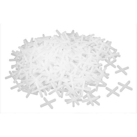 500stk Baguette Boden Fliesen Kunststoff Kreuz Abstandhalter 2,5 mm weiße Farbe DE (1/2)