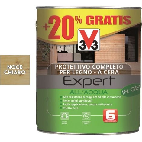 Protège-bois Expert V33 Gel à l'eau 3L Noix Clair