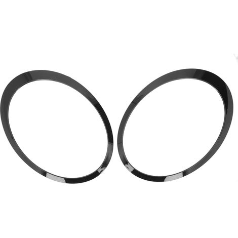 Glänzend schwarzer Scheinwerferzierring, passend für Mini Cooper R55 R56 (2007–2015), Paar (1/5)