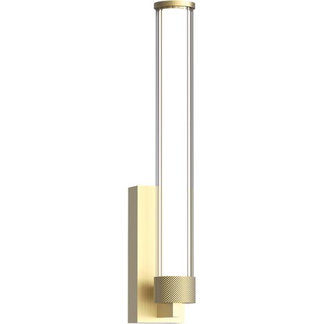 Applique Murale Intérieure LED 9W IRC90 Variable Or Brossé ZAMBELIS 25445 - 360 deg - Blanc chaud - 3000K