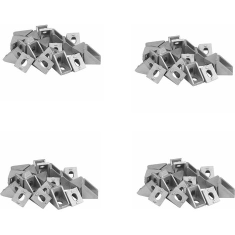 80 équerres de fixation d angle en aluminium 2020 x 20 L (1/5)