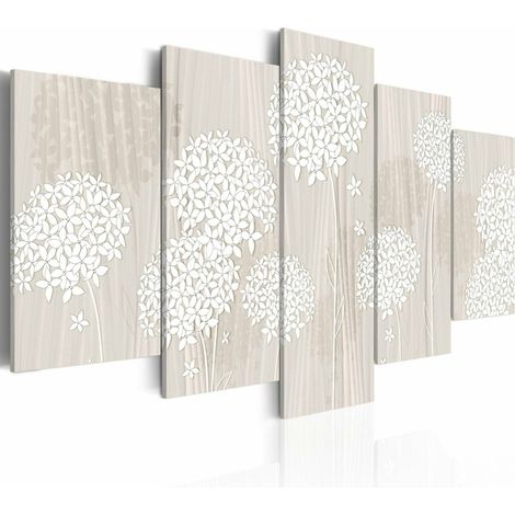 Tableau nature délicate - 100 x 50 cm (1/4)