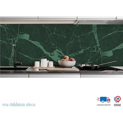 Crédence : Marbre de Toceno 2 - Couleur noir - Alu composite - 60 - 120 (1/3)