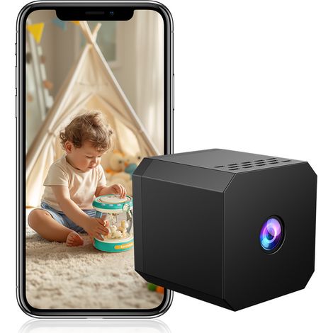 Mini caméra de surveillance WIFI F1, HD, vision nocturne infrarouge, détection de mouvement, surveillance à distance pour la maison (1/5)