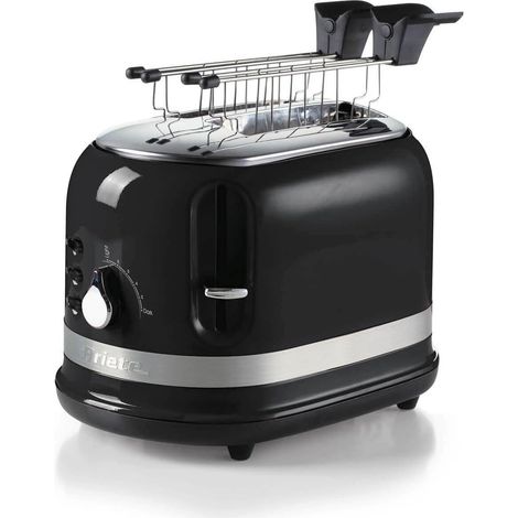 Grille-pain Noir 2 Fentes 800W Moderne (1/2)