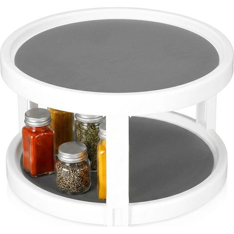 Two-Tier Rotating Kitchen Shelf, 25x15.5 cm (1/5)
