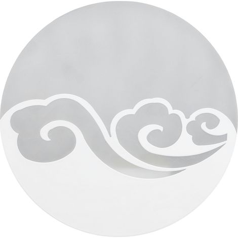 Applique murale LED créative pour chambre, salon ou couloir, style moderne, blanche, ronde, en forme de nuage, AC85-265V (1/5)