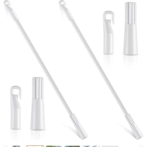 Tige De Manoeuvre Pour Stores Verticaux - Alliage D'Aluminium - 30 Cm - Pour Stores Et Rideaux - 1 Pièce (1/5)
