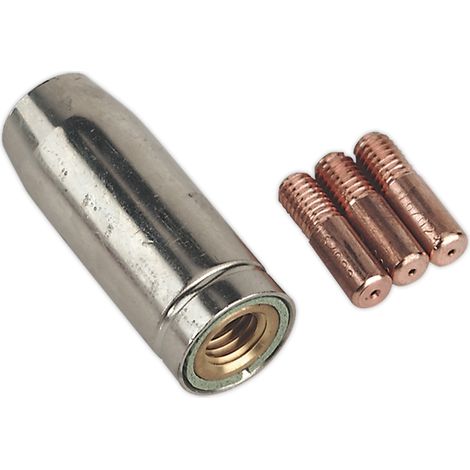 Sealey Conical Nozzle & Contact Tip Set MB14 MIG953