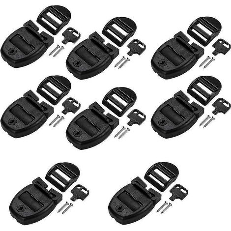 Kit de réparation de loquets cassés pour couverture de spa (8 pièces) : loquets de rechange pour fente de verrouillage, clip de verrouillage. (1/5)