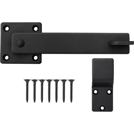 Loquet de portail pour clôture en bois Acier au carbone, rotatif à 360°, universel Loquet de portail de style ranch Pour ferme, poulailler, jardin, verger, abri de voiture (1/5)