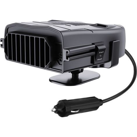 Portable Car Heater, 12V Fast Heating or Cooling Fan with 360 Degree Rotating Head, 2-in-1 Heater and Defroster (1/5)
