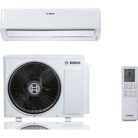 Bosch – Climatiseur réversible 8000i – Refroidissement et chauffage – Classe énergétique A+++ – Unité intérieure murale – Commande à distance (1/2)