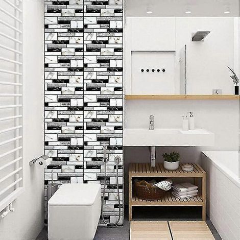 Stickers carrelage pour cuisine et salle de bain, mosaïque, décoration murale autocollante, moderne (1/2)