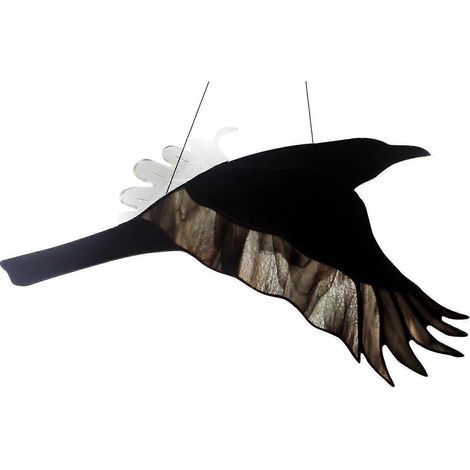 Pendentif corbeau, décoration attrape-animaux, suspension acrylique pour fenêtre, décoration d'Halloween (1/2)