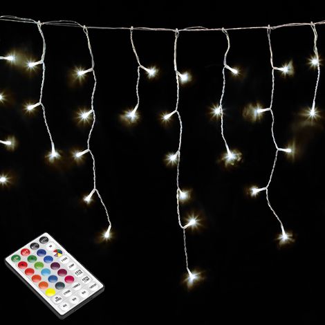 NATALE - TENDA LUMINOSA 600 LED L.CALDA 8 FUNZIONI  L 6MT X H 3MT MAURER (1/3)