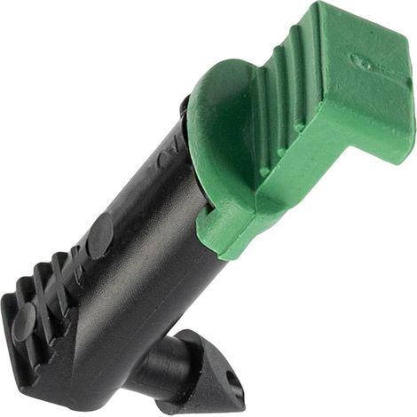 - Lot de 25 goutteurs d'arrosage externes démontables débit 2 litres par heure l/h - système goutte à goutte irrigation jardinage - en plastique - couleur vert (1/5)