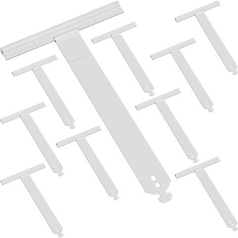 Lot de 10 Attache Tablier Souple Volet Roulant en Acier Laqué pour Lame 8mm,L168 Attache Tablier Quart de Tour Compatible avec Tube Octo,Deprat,ZF,Hexa,Ressort de Suspension à Clipper/Visser (1/5)