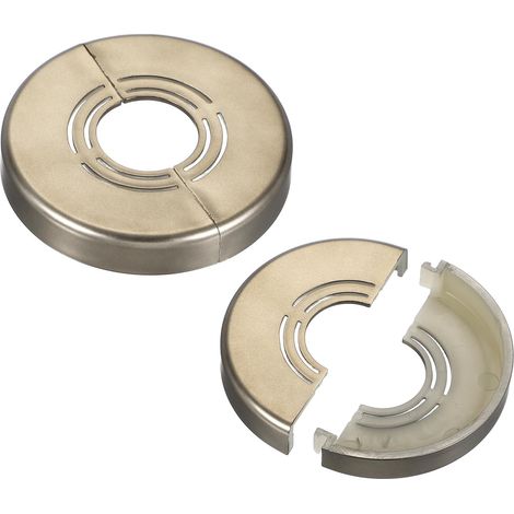 2 Pièces Plaque D'Escutcheon, ABS Gris, Trou Découpable 20-32mm, Pour Tuyaux Et Robinets, Salle De Bain