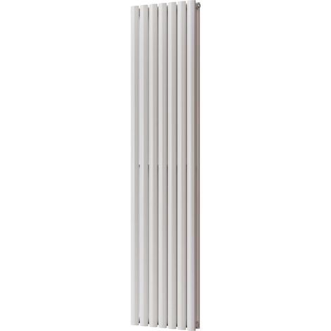 Omeara - White Vertical Radiator H1800mm x W406mm Double Panel