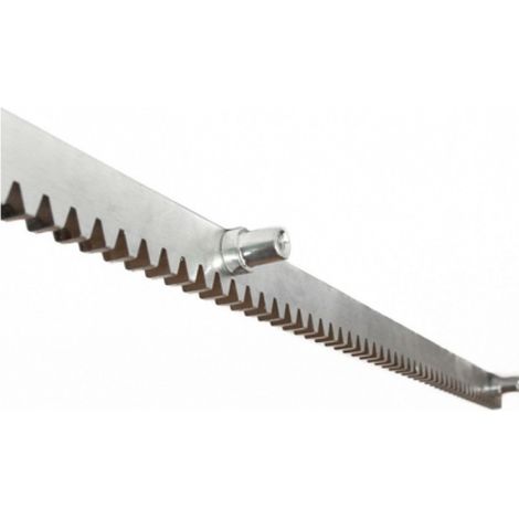 Crémaillère en acier galvanisé 30x8 pour portail – Longueur 1 mètre – Compatible moteurs Nice – ROA8