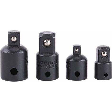 Jeu de 4pcs Adaptateurs Augmentateurs et Réducteurs 1/2, 3/8, 1/4 pour Douilles aux Clefs (1/4)