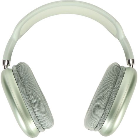 Écouteurs Bluetooth sans fil, pliables et réglables, avec microphone intégré, pour ordinateur portable, téléphone, travail, école, voyage, sport (vert). (1/5)