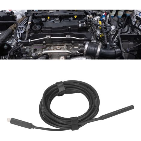 Endoscope industriel haute définition à lentille unique de 3 mètres pour tuyaux, compatible avec les endoscopes pour téléphones mobiles trois-en-un Apple, Android et Type-C. (1/5)