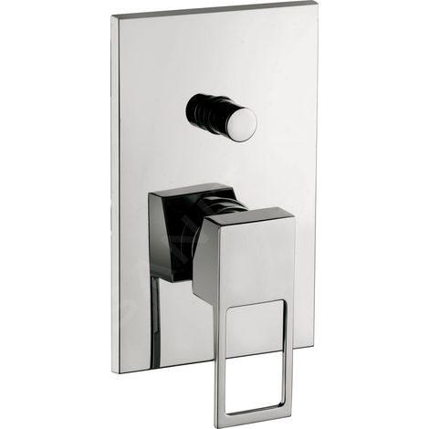 Paffoni Effe - Mitigeur de douche encastré avec inverseur et corps d’encastrement, chrome EF015CR