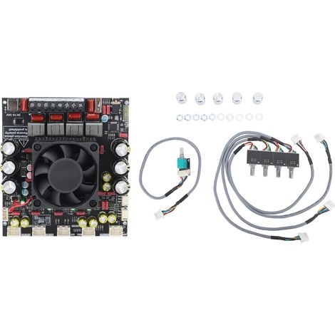 Carte amplificateur numérique Bluetooth Audio stéréo caisson de basses 2x300W et 600W 2.1 canaux 18-50VDC (1/5)