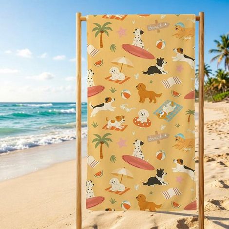 Strandtuch Mikrofaser-Badetuch Leichtes schnelltrocknendes Strandtuch Handtuch aus recycelter Mikrofaser Bade und Strandtuch 180 x 90 cm (1/5)