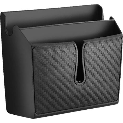 de rangement double couche en PVC noir pour voiture capacité