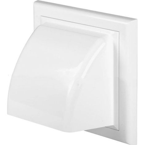 Grille d'aération Vents couvrant retour ABS blanc couvercle extérieur,Article unique, 150mm-NANOTEH (1/5)