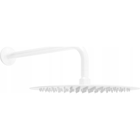 Mexen Slim rociador de lluvia de 30 cm con brazo de ducha, blanco - 79230211-20