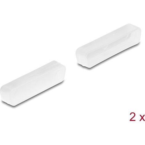Delock Cubierta protectora para D-Sub 25 hembra 2 piezas en transparente