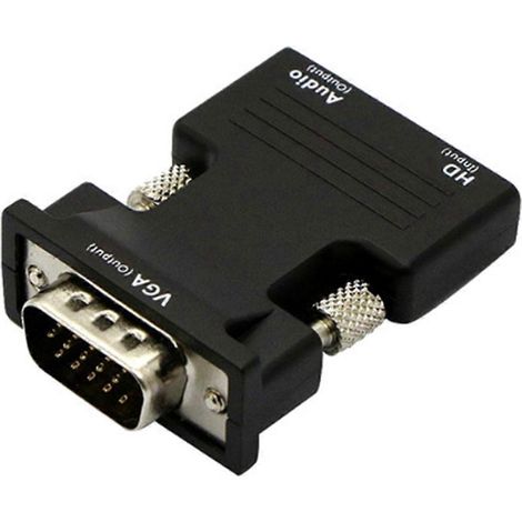Convertisseur HDMI vers VGA avec câble audio 3,5 mm 1080p pour HD femelle vers (1/4)