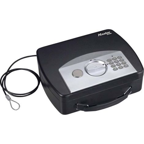 [GEBRAUCHT] B-Ware Master Lock P40020 Dokumentenkassette Geldkassette Stahl Schwarz 2,17 Liter (1/2)