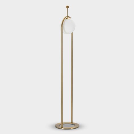 Ferretti Glamy Arc Stehlampe Gold und Weiß 168 cm (1/5)