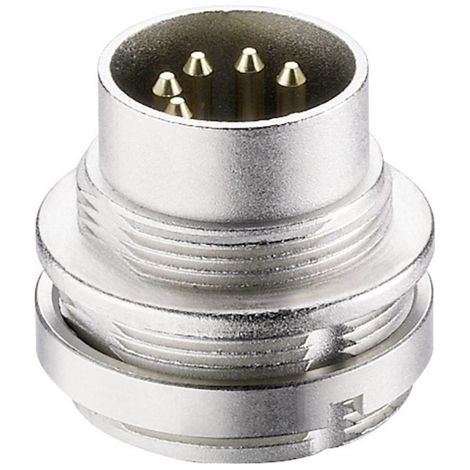 Connecteur rond DIN embase mâle verticale Lumberg 0314 03 Nombre de pôles: 3 argent 1 pc(s) D22781 (1/3)